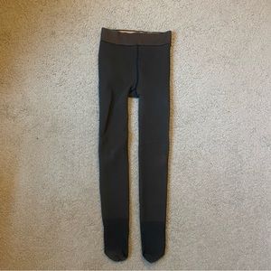 Black Fleece-Lined Tights